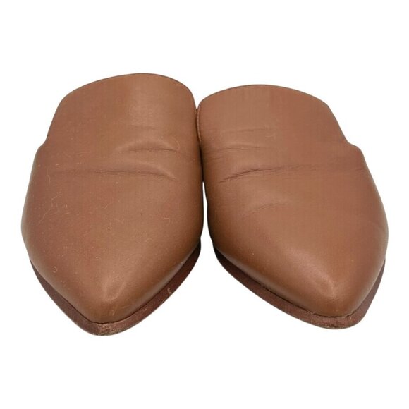 Madewell Gemma Cognac Pointed Toe Mule Flats - Picture 3 of 12